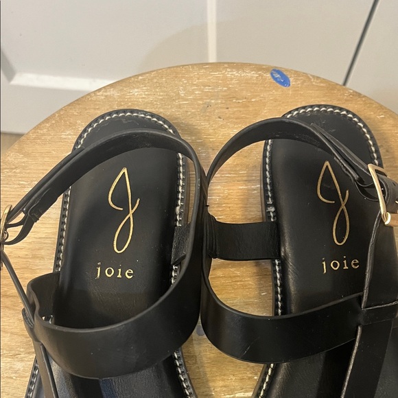 Like New Joie Lennox Black Strappy Sandals - Picture 3 of 6